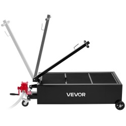 Öljynkeräysastia 94,6 l matalaprofiilinen manuaalipumpulla 2,2 m letkulla autoille