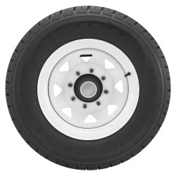 Kuljetuskontin pyöräsarja ruosteenkestävä teräsrunko 16-tuumaiset kumirenkaat kantavuus noin 3992 kilogrammaa