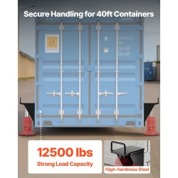 Konttien tasaus- ja nostosetti karkaistua terästä 2 kpl kappaleeltaan 12 500 paunaa