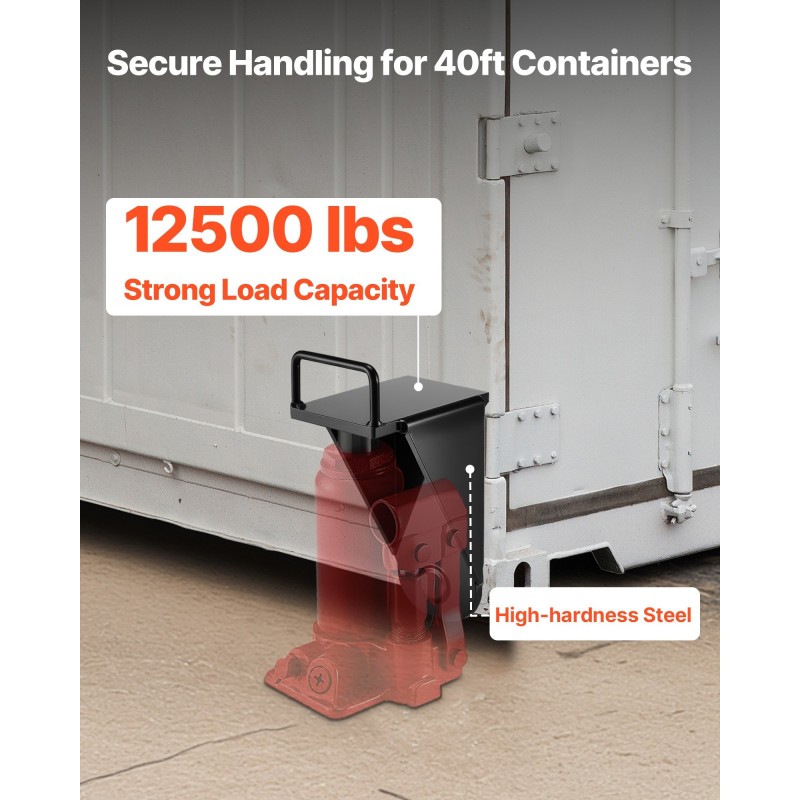 Konttinostimen nostokorvake karkaistusta teräksestä ruosteenkestävä pinnoite kantavuus 12500 paunaa satama ja varastokäyttöön