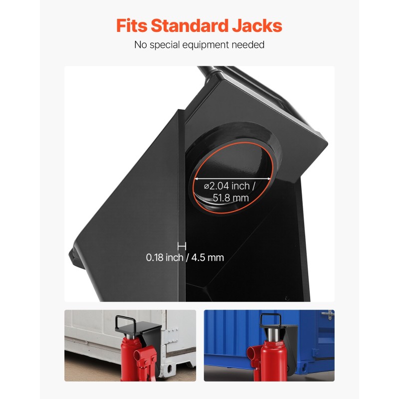 Konttinostimen nostokorvake karkaistusta teräksestä ruosteenkestävä pinnoite kantavuus 12500 paunaa satama ja varastokäyttöön