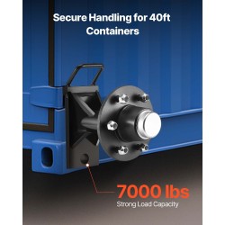 Kontin akselisarja 6-pulttinen teräsrunko ruosteenkestäväpinnoite kantavuus 7000 paunaa 6–12 metriä konteille kiristysräikällä