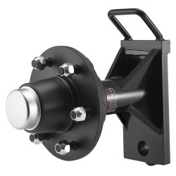 Kontin akselisarja 6-pulttinen teräsrunko ruosteenkestäväpinnoite kantavuus 7000 paunaa 6–12 metriä konteille kiristysräikällä