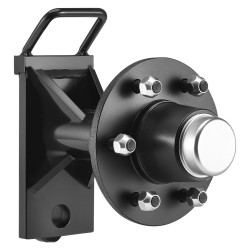 Kontin akselisarja 6-pulttinen teräsrunko ruosteenkestäväpinnoite kantavuus 7000 paunaa 6–12 metriä konteille kiristysräikällä