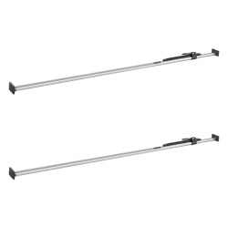 Kuormansidontatangot 2 kpl hiiliteräs säädettävät 2261 2642 mm räikkämekanismilla