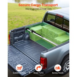 Teleskooppinen kuormansidontatanko teräs 1499–1854 mm räikkätoiminen galvanoitu PVC-päät