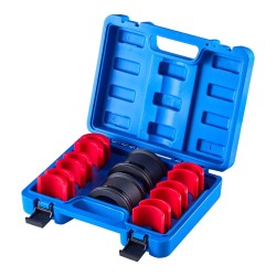 Laakeriprässisarja 14 osaa hiiliteräksestä ruosteenkestävä pinnoite säilytyslaukulla polkupyörille moottoripyörille autoille