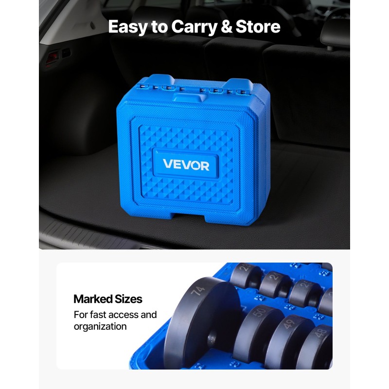 Laakeri ja tiivisteasennussarja metallinen yhdeksän holkkia kymmenen osaa pidennetty kahva