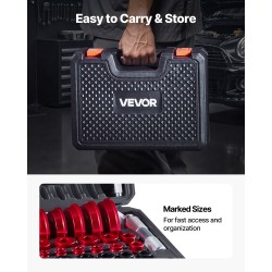 Laakeripuristinsarja 43 osaa metallirakenteinen 39 holkkilevyä ajoneuvoihin