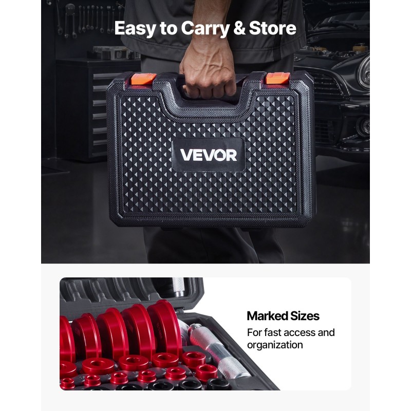 Laakeripuristinsarja 43 osaa metallirakenteinen 39 holkkilevyä ajoneuvoihin