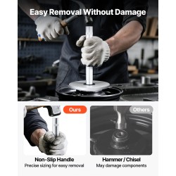 Laakeripuristinsarja 7-osainen metallinen ruosteenkestävä sisältää holkit ja laukku