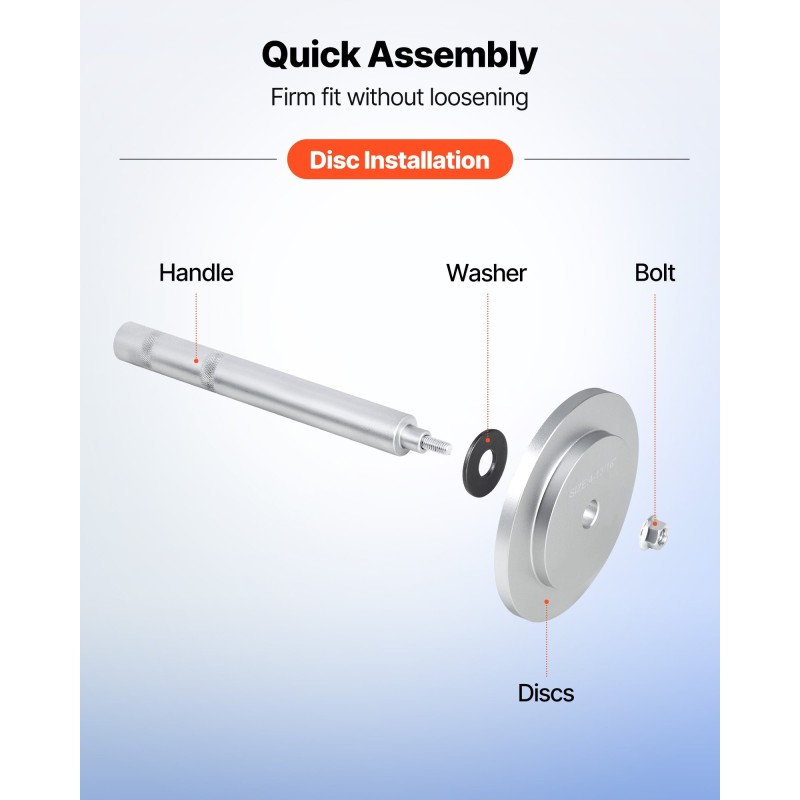 Laakeripuristinsarja 7-osainen metallinen ruosteenkestävä sisältää holkit ja laukku