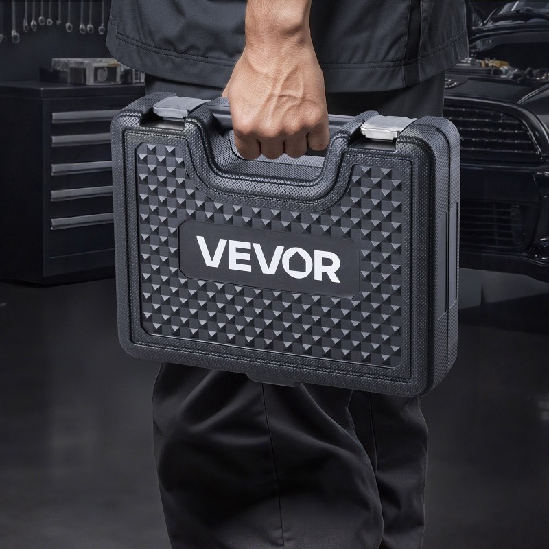 Laakeriprässisarja metallirunkoinen mustaksi käsitelty 25 osaa polkupyörille moottoripyörille autoille