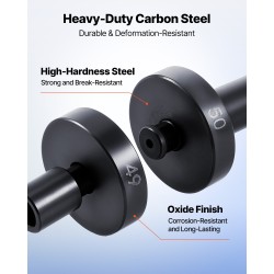 Laakeriprässisarja 68 osaa metallia musta pintakäsittely sisältää avaimen polkupyörille moottoripyörille autoihin