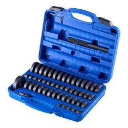 Laakeriprässisarja 68 osaa metallia musta pintakäsittely sisältää avaimen polkupyörille moottoripyörille autoihin