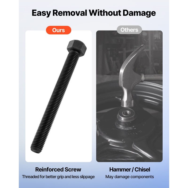 Laakeripuristinsarja metallirakenteinen eri kokoisilla holkkilevyillä erikoisavaimella säilytyslaukussa