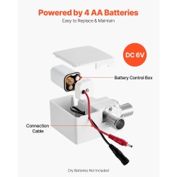 Kosketusvapaa pesuallashana messinki mattamusta infrapuna-anturilla paristokäyttöinen säädettävä veden lämpötila