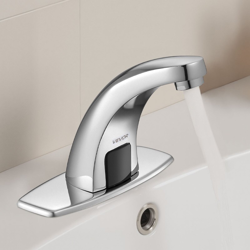 Kosketusvapaa pesuallashana kromipinnoitettu sinkkiseos infrapunatunnistimella paristokäyttöinen