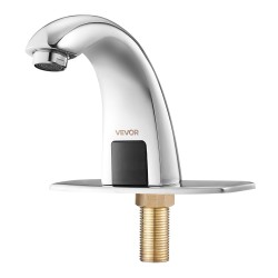 Kosketusvapaa sekoitushana pesualtaaseen kromipinnoitettu messinki paristokäyttöinen infrapunasensori