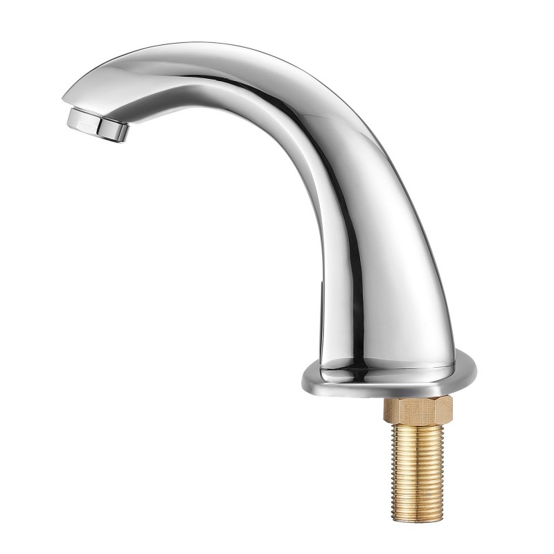 Kosketusvapaa sekoitushana pesualtaaseen kromipinnoitettu messinki paristokäyttöinen infrapunasensori