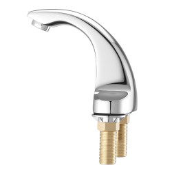 Kosketusvapaa pesuallashana messinkirunko kromipinnoite paristokäyttö infrapunatunnistin hopea