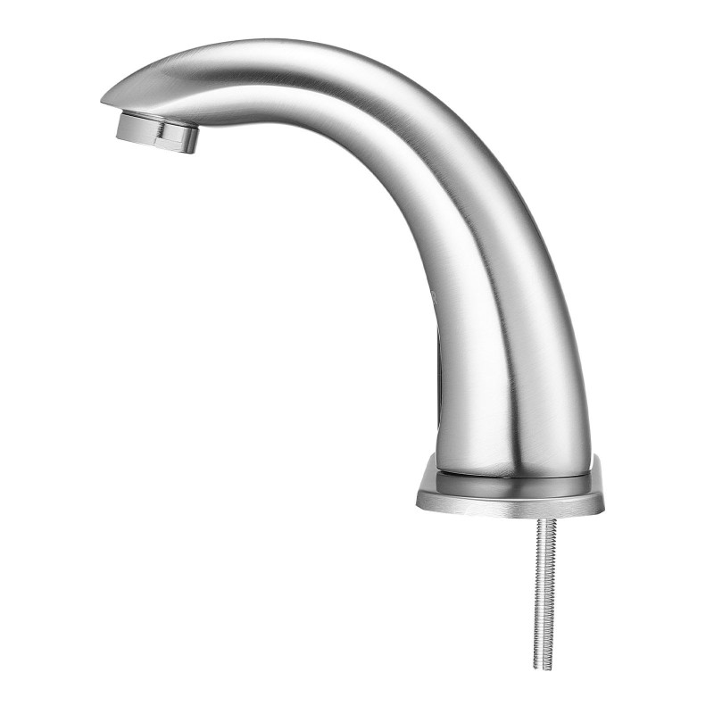 Kosketukseton pesuallashana liiketunnistimella messinkirunko harjattu nikkeli paristokäyttöinen kuuma ja kylmä säätö