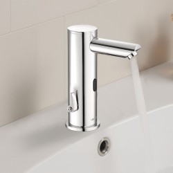 Kosketusvapaa pesuallashana kromipinnoitettu messinkirunko paristokäyttöinen säädettävä lämpötila hopea