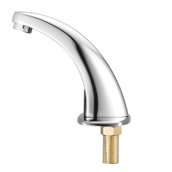 Kosketusvapaa pesuallashana infrapunasensorilla paristokäyttöinen kromipinnoitettu sinkkiseosrunko sopii vakiopesualtaisiin