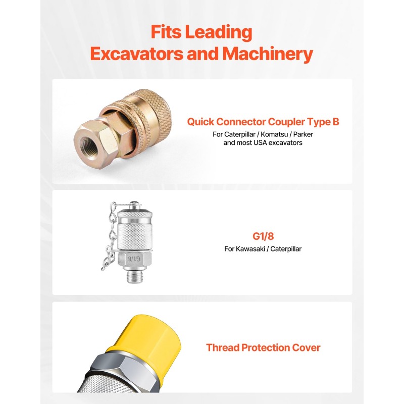 Digitaalinen hydraulinen painetestaussarja ruostumaton teräs 0–700 bar G1/8-liitäntä 1,6 m letku