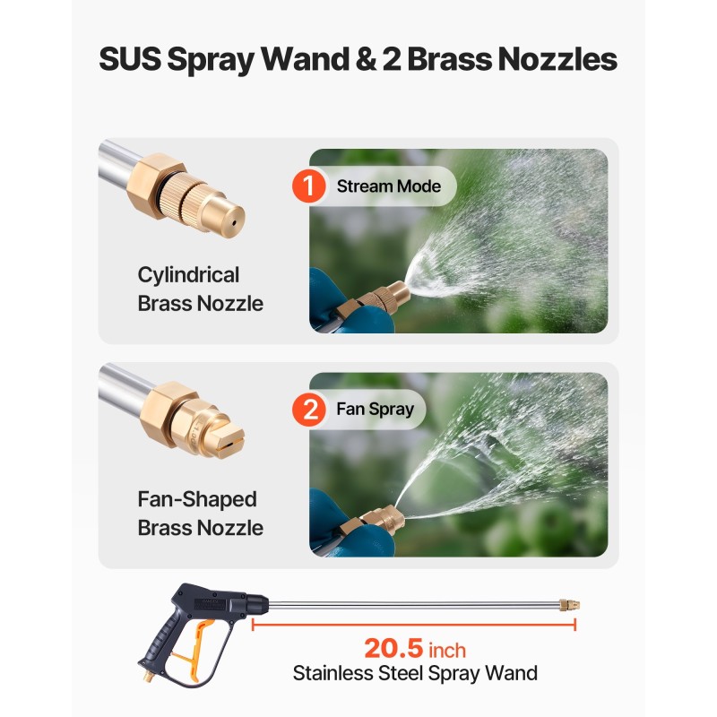 Käsiruiskutin 14 l ruostumattomasta teräksestä betonin ja pinnoitteiden levitykseen