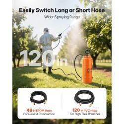 Käsiruiskutin 14 l ruostumattomasta teräksestä betonin ja pinnoitteiden levitykseen