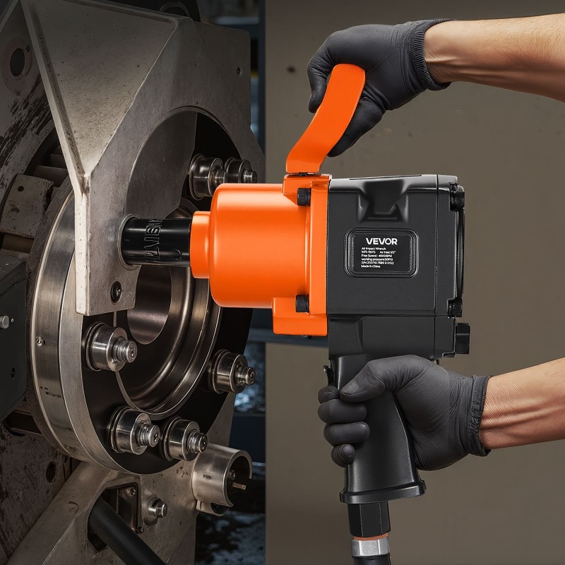 1-tuumainen paineilmakäyttöinen iskumutterinväännin alumiiniseosrunko kaksoisvasaramekanismi 6-portainen momentinsäätö raskaan