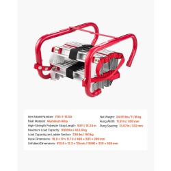 Hätäpoistumistikkaat alumiiniseos 15,24 m turvahihna 5–6 kerroksen rakennuksiin 453,6 kg kantavuus