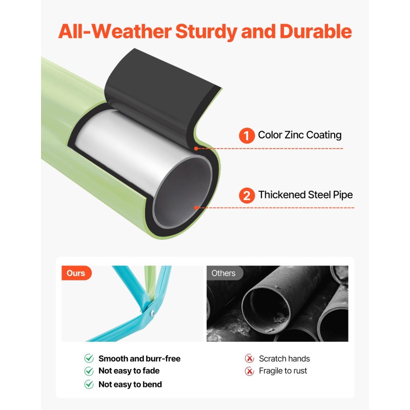 Kiipeilykupoli 305 cm teräsputket 453 kg kantavuus keinu riippumatto 3–10-vuotiaille