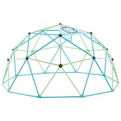 Kiipeilykupoli 305 cm teräsrunko 453 kg kantavuus 2 koripalloa ja palloverkko sinkkipinnoite