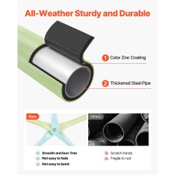 Kiipeilykupoli halkaisija 183 cm paksunnetut teräsputket sinkkipinnoite 270 kg 3–10-vuotiaille