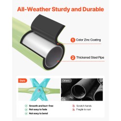 Kiipeilykupoli teräs 305 cm lautaskeinulla 453 kg kantavuus 3–10-vuotiaille