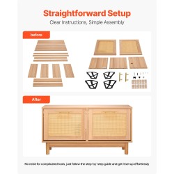 Kenkäpenkki lastulevyinen rottinkimaisilla ovilla eteiseen 4 lokeroa