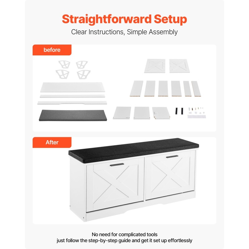 Kenkäpenkki lastulevy vaahtomuovinen kangasistuin 1000×305×475 mm 4 lokeroa eteiseen