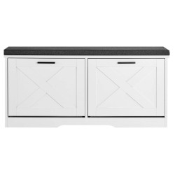 Kenkäpenkki lastulevy vaahtomuovinen kangasistuin 1000×305×475 mm 4 lokeroa eteiseen