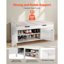 Kenkäpenkki lastulevy ja pellavakangas 105x35x50 cm 3 lokeroa