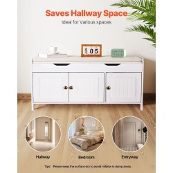 Kenkäpenkki lastulevy ja pellavakangas 105x35x50 cm 3 lokeroa