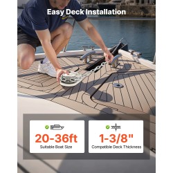 Sähköinen ankkurivinssi vapaalaskutoiminto 316 ruostumatonta terästä 6–11 m veneille