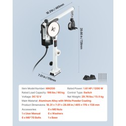 Sähköinen rapu- ja katiskavinssi alumiiniseos 12 V 90 kg nostokyky