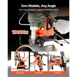 Magneettinen pylväsporakone 1400 W 50 mm onttopora säädettävä kierrosluku käännettävä pyörimissuunta