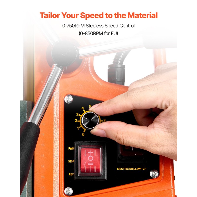 Magnettiporakone 1400 watin 50 millimetrin poraus 0–850 kierrosluku vahva magneettialusta