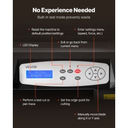 Vinyylileikkuri ABS-muovi alumiiniseosrunko 750 mm leikkausleveys kaksiterärakenne