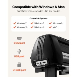 Vinyylileikkuri ABS-muovi alumiiniseosrunko 750 mm leikkausleveys kaksiterärakenne