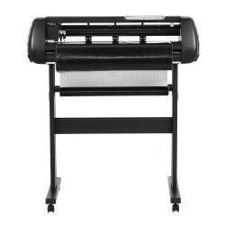 Vinyylileikkuri 720 mm syöttöleveys 600 mm leikkausleveys kaksiteräinen LED-näyttö jalustalla