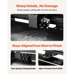 Vinyylileikkuri 720 mm syöttöleveys 600 mm leikkausleveys alumiiniseosrunko